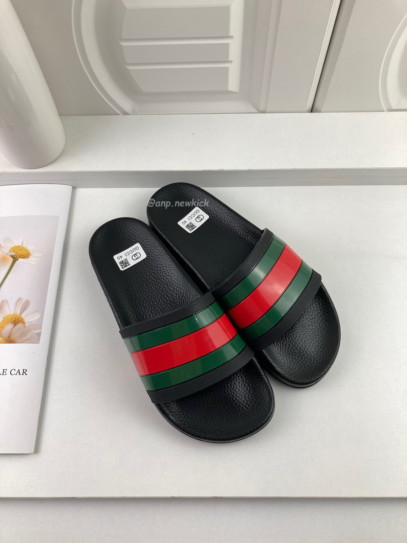 Gucci Rubber Slides Red Green 308234 Gib10 1098 (2) - newkick.app